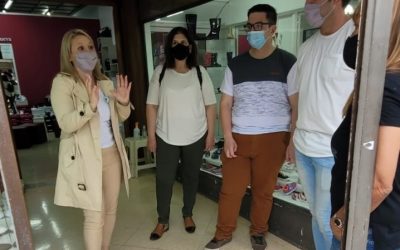 Pieretti y Oris dialogaron con comerciantes sobre inseguridad