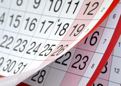 Calendario de celebraciones y eventos