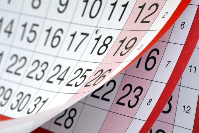 Calendario de celebraciones y eventos