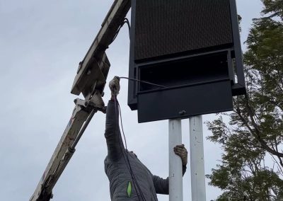Instalación de lector de patentes